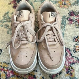 Nike Women's Sneakers in Beige and White